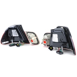 Stopuri BMW E46 NFL sedan LED rosu fumuriu - Img 7