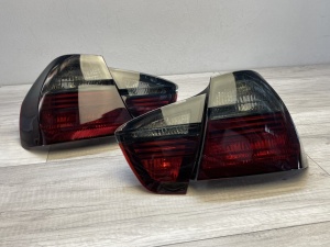 Stopuri BMW E90 NFL rosu fumuriu - Img 2
