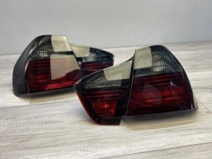 Stopuri BMW E90 NFL rosu fumuriu - Img 2