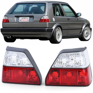 Stopuri VW Golf 2 rosu clar