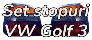 Stopuri VW Golf 3 hatchback, cabrio rosu fumuriu
