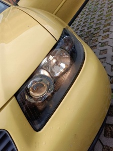 Faruri Audi A3 8L (2000 - 2003) look negru cu lupa - Img 2