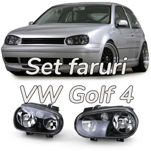 Faruri VW Golf 4 look negru