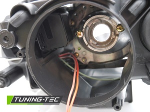 Faruri VW Passat B6 (3C) look negru cu lupa - Img 4