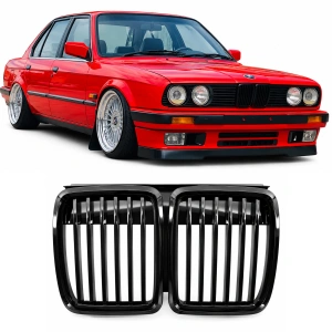 Grila BMW E30 negru lucios
