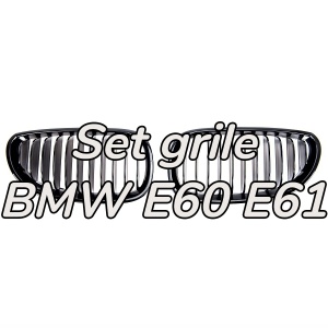 Grila BMW E60 E61 negru lucios