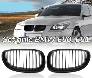 Grila BMW E60 E61 negru mat