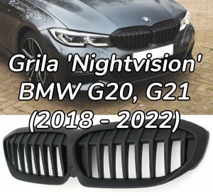 Grila BMW G20 G21 negru mat - Img 1