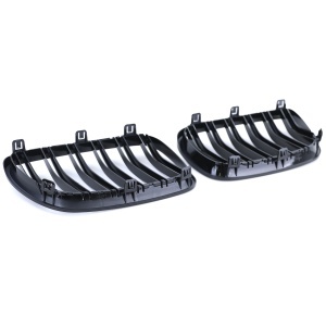 Grila dubla BMW E83 X3 (2007 - 2010) M-Look negru lucios - Img 6