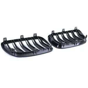 Grila dubla BMW E83 X3 (2007 - 2010) M-Look negru lucios - Img 5