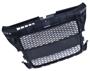 Grila fara emblema Audi A3 8P (2008 - 2012) 'RS Style' negru lucios - Img 4