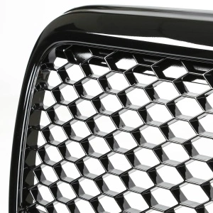 Grila fara emblema Audi A6 C6 (2004 - 2008) 'RS Style' negru lucios PDC - Img 3