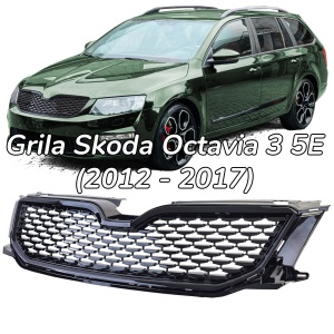 Grila Skoda Octavia 3 5E (2012 - 2017) RS look - Img 1