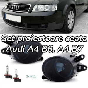 Proiectoare ceata Audi A4 B6 (8E) A4 B7 fumuriu