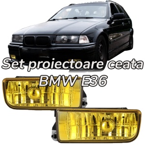 Proiectoare ceata BMW E36 galben clar - Img 1