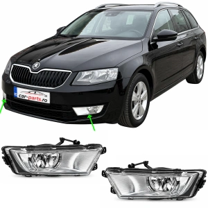 Set far proiectoare ceata adaptiv Skoda Octavia 3 (2013 - 2016)
