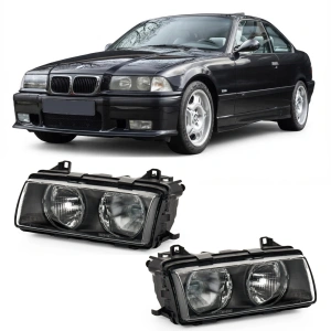 Set faruri BMW E36 look negru