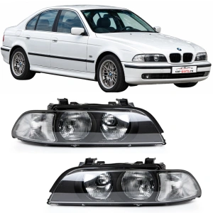 Set faruri BMW E39 negru alb