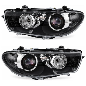 Set faruri VW Scirocco III Xenon look negru - Img 2