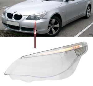 Sticle faruri BMW E60 E61 XENON NFL (2003 - 2007) - Img 1