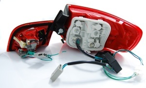 Stopuri Audi A3 8P Sportback (2004 - 2008) LED rosu clar - Img 3