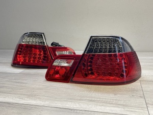 Stopuri BMW E46 coupe NFL LED rosu clar - Img 3