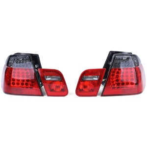 Stopuri BMW E46 NFL sedan LED rosu fumuriu - Img 4