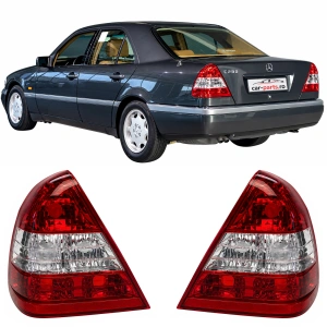 Stopuri Mercedes C-Class W202 rosu clar
