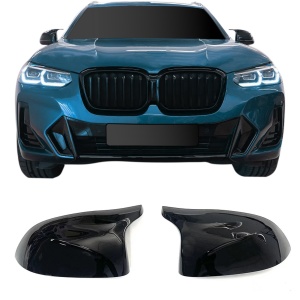 Capace oglinzi "Batman" BMW X3 G01, X4 G02, X5 G05, X6 G06, X7 G07, negru lucios