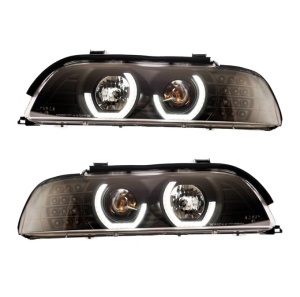 Faruri BMW E39 3D Angel Eyes negru - Img 3