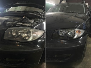 Faruri BMW E81 E82 E87 E88 Angel Eyes - Img 5