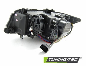 Faruri BMW E90 E91 NFL Xenon 3D Angel Eyes negru - Img 4