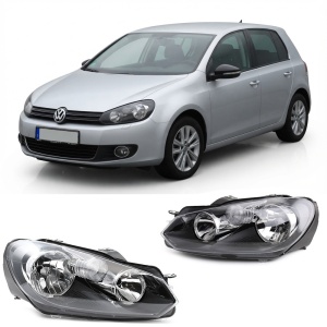 Faruri VW Golf 6 look negru