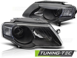 Faruri VW Passat B6 (3C) look negru cu lupa