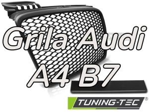 Grila Audi A4 B7 'RS Style' negru mat