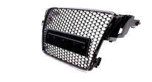 Grila Audi A5 8T (2007 - 2011) RS look negru lucios PDC - Img 2