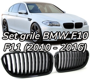 Grila BMW F10 F11 negru lucios