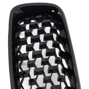 Grila BMW F30 F31 DIAMOND look negru lucios - Img 5
