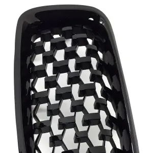 Grila BMW F30 F31 DIAMOND look negru lucios - Img 5
