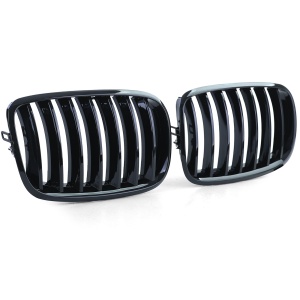 Grila BMW X5 E70 X6 E71 negru lucios - Img 3