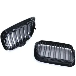 Grila dubla BMW E36 FL facelift M-Look negru lucios - Img 5