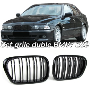 Grila dubla BMW E39 M-LOOK negru lucios