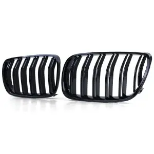 Grila dubla BMW E83 X3 (2007 - 2010) M-Look negru lucios - Img 3
