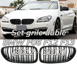 Grila dubla BMW F06 F12 F13 M-LOOK negru lucios