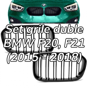 Grila dubla BMW F20 F21 FL (2015 - 2018) M-LOOK negru lucios