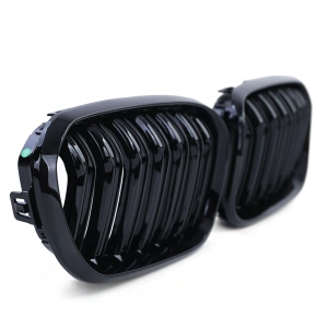 Grila dubla BMW F20, F21 LCi (2015 - 2019) M-LOOK negru lucios - Img 3