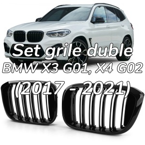 Grila dubla BMW X3 G01 X4 G02 (2017 - 2021) M-LOOK - Img 1