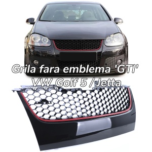 Grila sport fara emblema VW Golf 5, Jetta 'GTI look'