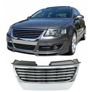 Grila sport fara emblema VW Passat B6 3C crom negru - Img 5