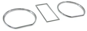 Inele ornament ceasuri bord VW Golf 2, Jetta MK2 CROM - Img 2